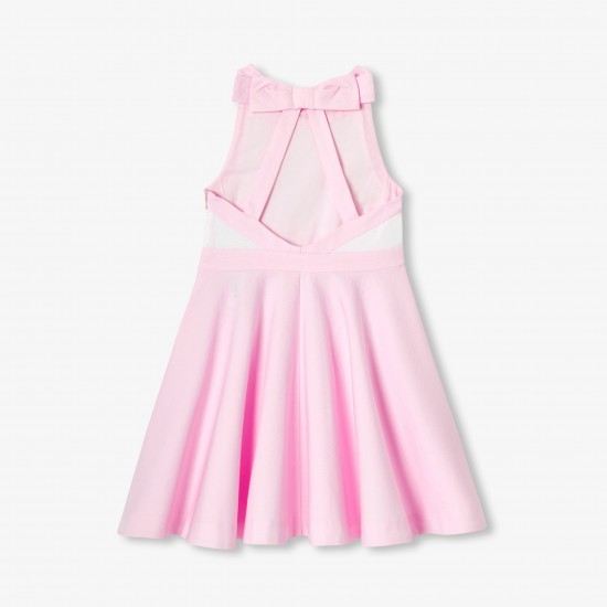 Children's formal dress for girls in honeycomb cotton