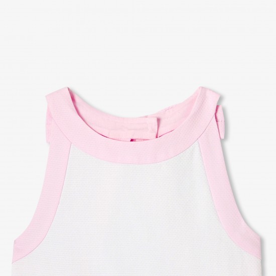 Children's formal dress for girls in honeycomb cotton