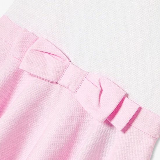 Children's formal dress for girls in honeycomb cotton