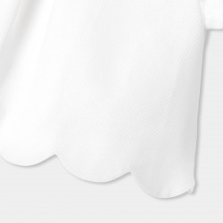 Girls' formal top in honeycomb piqué