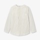 Boys' striped poplin shirt