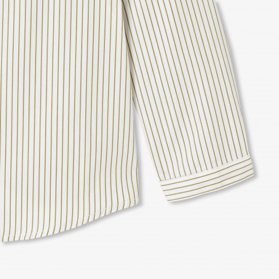 Boys' striped poplin shirt