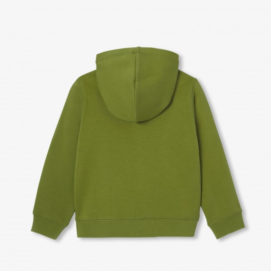 Boys' dual-material hoodie