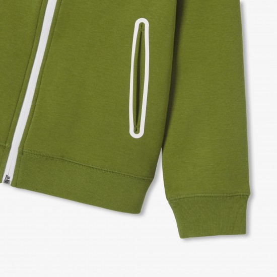 Boys' dual-material hoodie
