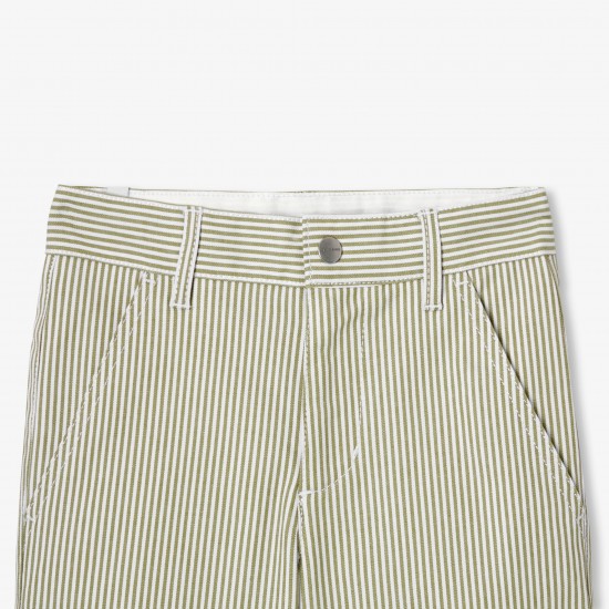 Boys' striped twill Bermuda shorts