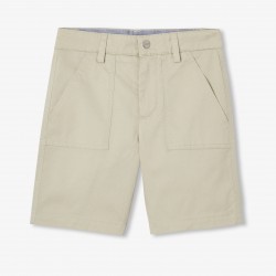 Lightweight twill Bermuda shorts for boys