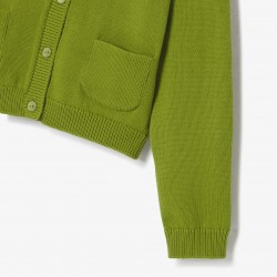 Girls' cotton jersey cardigan