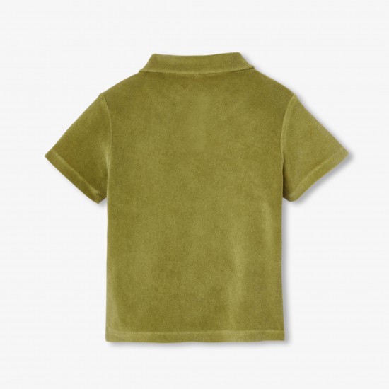 Children's terry cloth polo shirt