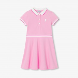 Girl piqué knit dress