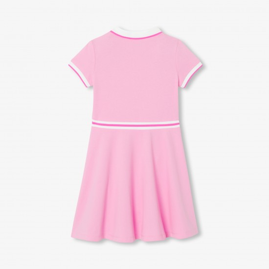 Girl piqué knit dress