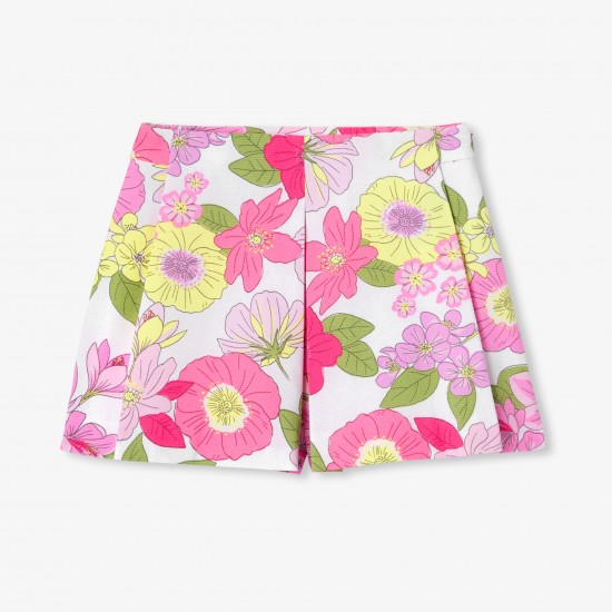 Girls' formal honeycomb piqué skirt shorts