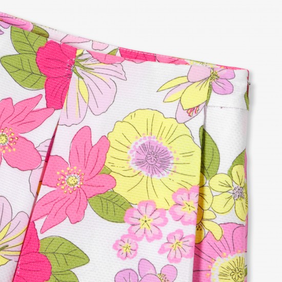 Girls' formal honeycomb piqué skirt shorts