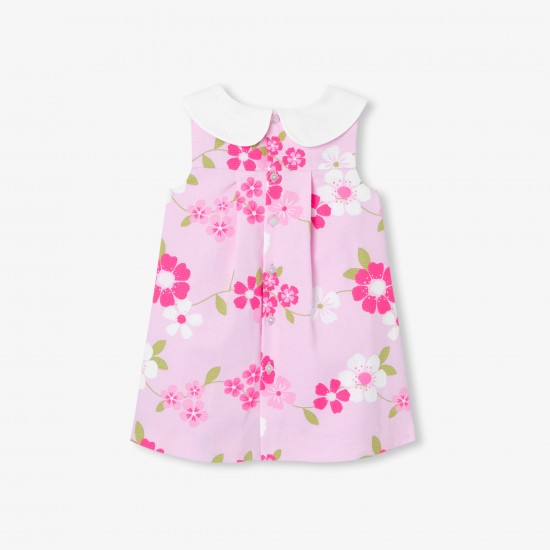 Baby girl dress with floral pattern