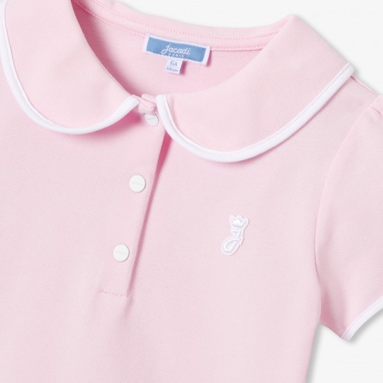 Girls' short-sleeved polo shirt