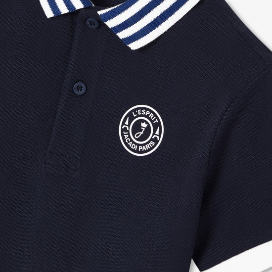 Children's cotton polo shirt