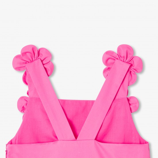 Girls' formal dress in satin