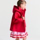 Girls' short trench coat