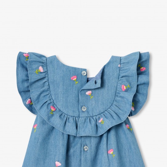 Baby girl chambray dress