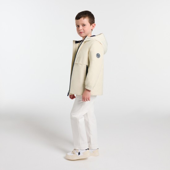 Water-repellent parka for boys
