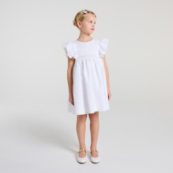 Girls' linen formal dress