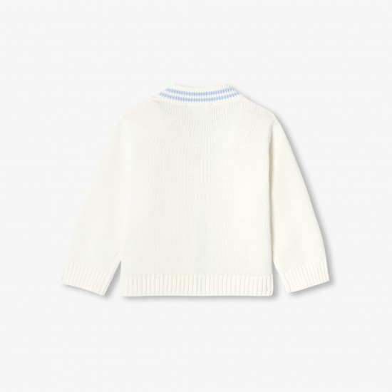 Baby boy cardigan in cotton