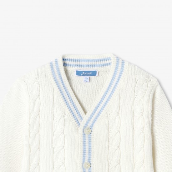 Baby boy cardigan in cotton