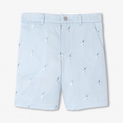 Boys' cotton twill Bermuda shorts