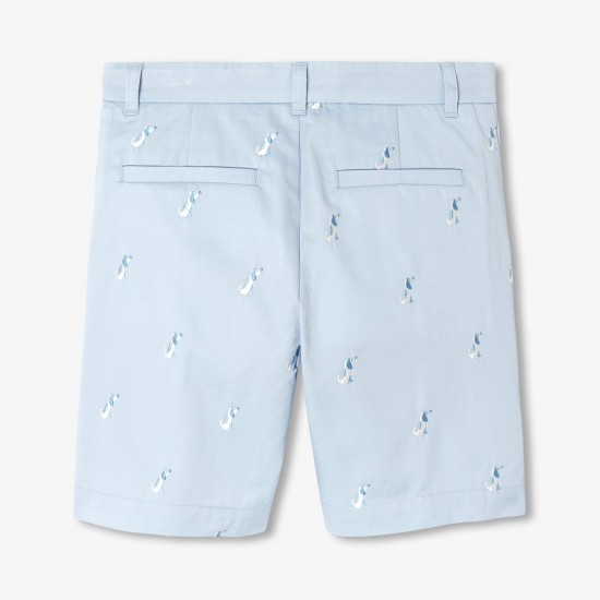 Boys' cotton twill Bermuda shorts