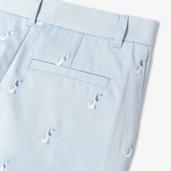 Boys' cotton twill Bermuda shorts