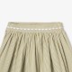 Girls' striped poplin skirt