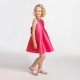 Girls' formal dress in Mikado satin