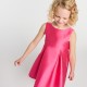 Girls' formal dress in Mikado satin