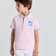 Boys' cotton piqué polo shirt