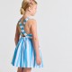 Girls' striped poplin dress