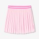 Girls' piqué knit pleated skirt