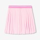 Girls' piqué knit pleated skirt