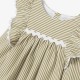 Baby girl dress in striped poplin