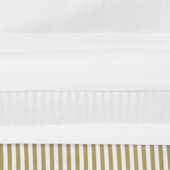Baby girl dress in striped poplin