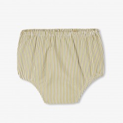 Baby girl dress in striped poplin