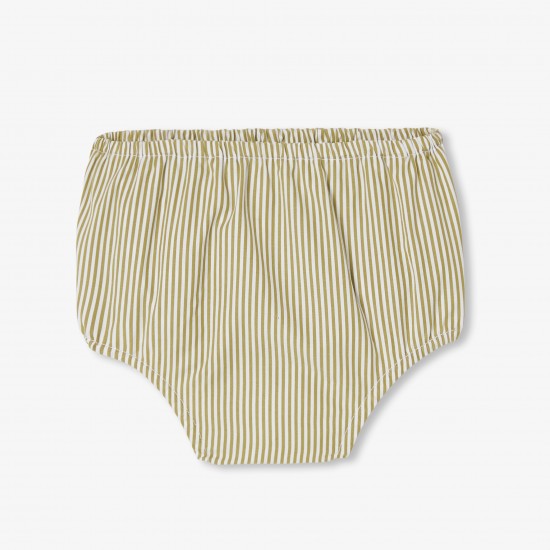 Baby girl dress in striped poplin