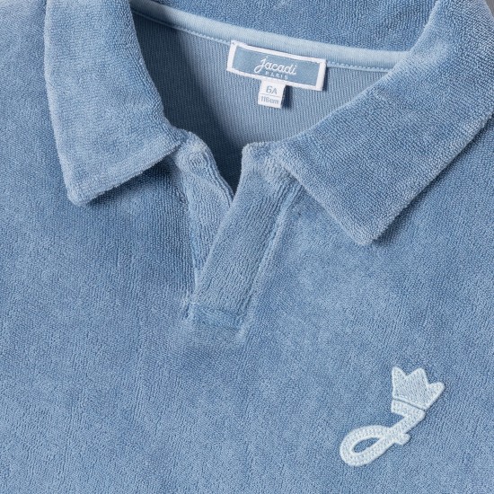 Children's terry cloth polo shirt