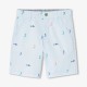 Boys' printed twill Bermuda shorts