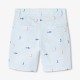 Boys' printed twill Bermuda shorts