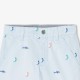 Boys' printed twill Bermuda shorts