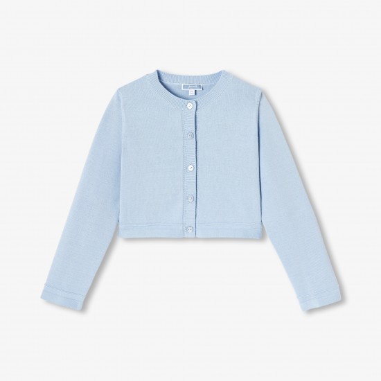 Girls' jersey cardigan
