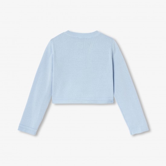 Girls' jersey cardigan