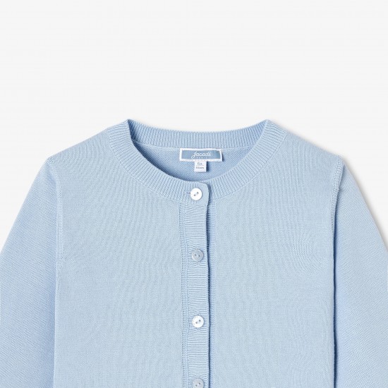 Girls' jersey cardigan
