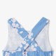 Baby girl dress in printed poplin