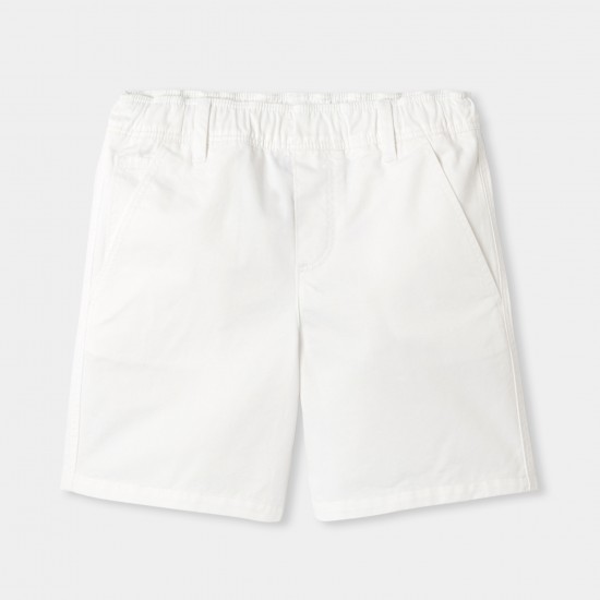 Boy cotton twill Bermuda shorts