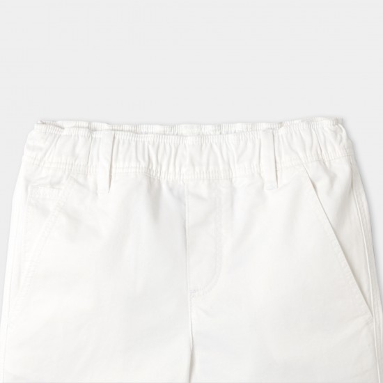 Boy cotton twill Bermuda shorts